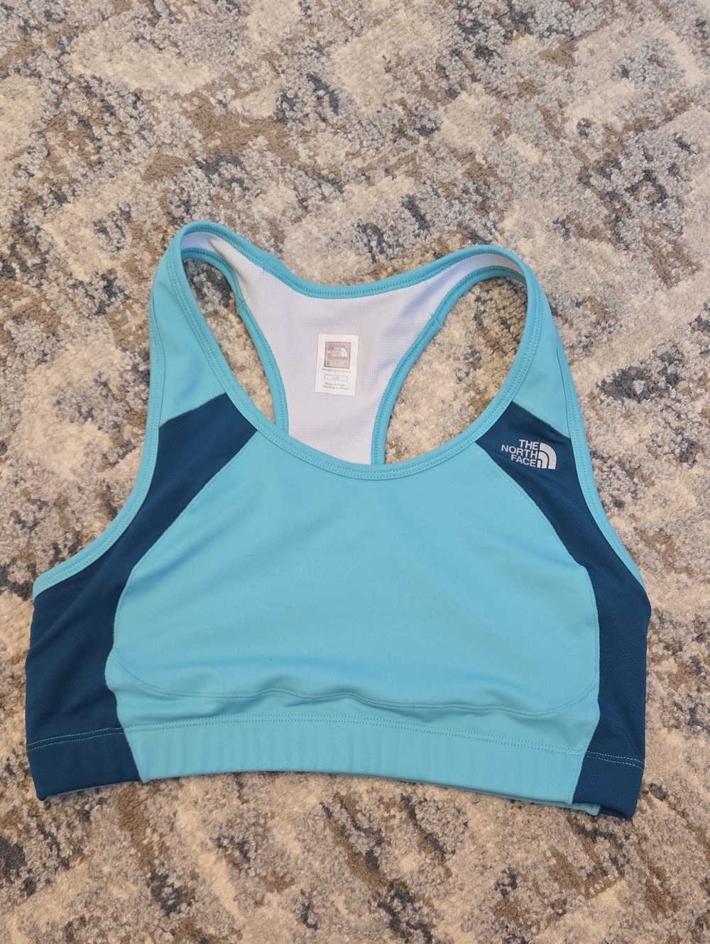 The North Face Aqua & Navy Racerback Sports Bra